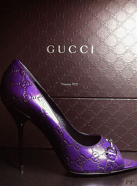 purple gucci shoes